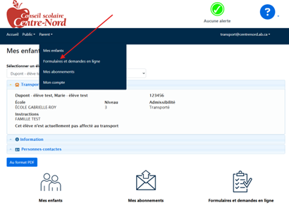 Formulaire de changement d autobus2